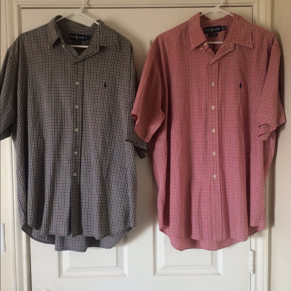 2 Ralph Lauren button down dress shirts